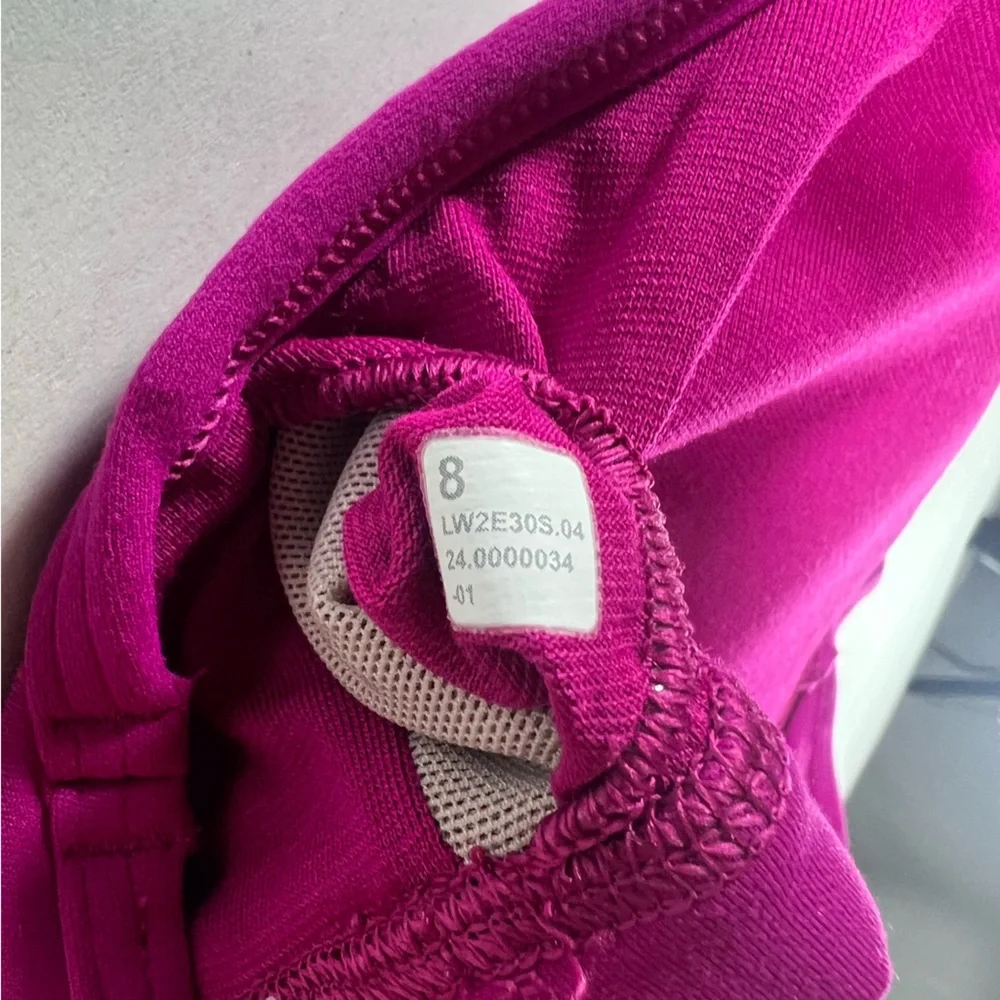 Lululemon Align Sweetheart Bra Light Support Ripened Raspberry Sports Bra Size 8